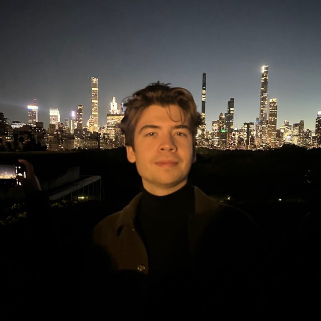 Profile image of Maksym with city skyline